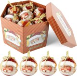 Set de 14 globuri de Craciun ABXMAS, plastic, multicolor, 7,5 cm