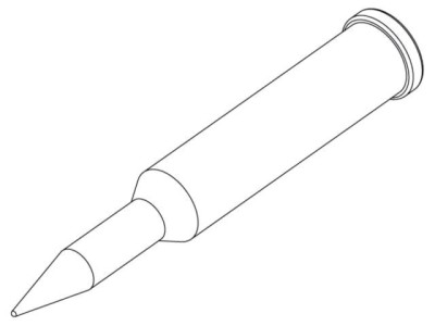 V&amp;acirc;rf conic, alungit 0,4mm foto