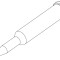 V&acirc;rf conic, alungit 0,4mm