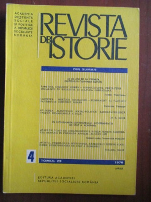 Revista de istorie 4/1976 foto