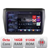 Navigatie Suzuki Swift 2017- Edotec Kit-2179 8 core QLED 2K 16+512 360 Android Waze USB Navigatie Internet Youtube Radio CarStore Technology