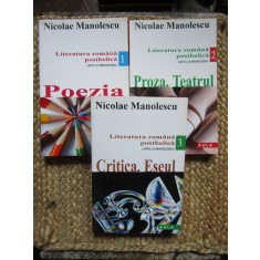 Nicolae Manolescu - Literatura romana postbelica. Lista lui Manolescu (3 volume)