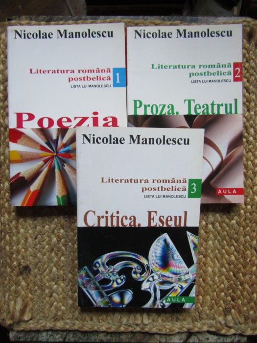 Nicolae Manolescu - Literatura romana postbelica. Lista lui Manolescu (3 volume)