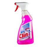 Detergent pentru Geamuri CLIN Mediterranean Dreams, Cantitate 500 ml, Parfum Floral, Solutie Curatat Geamuri cu Pulverizator, Detergent de Geamuri, So