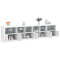 vidaXL Dulap cu lumini LED, alb, 283x37x67 cm