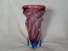 Vaza cristal masiv Vene?ian Murano foto