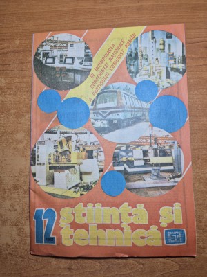revista stiinta si tehnica - decembrie 1987 - automobiul aurel persu foto