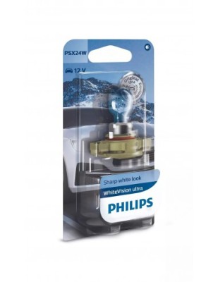 Bec Proiector Psx24w Pg20/7 12v White Vision Ultra Philips foto