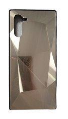Husa silicon si acril cu textura diamant Samsung Galaxy Note 10 , Auriu foto