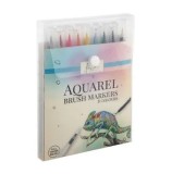 Cumpara ieftin Set markere cu varf tip pensula pe baza de apa 8 bucati/um