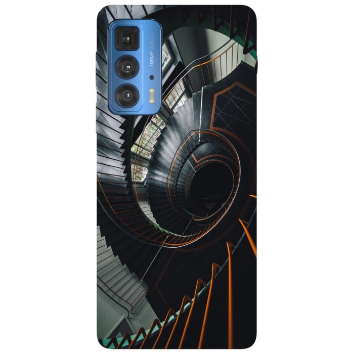 Husa compatibila cu Motorola G20 model Stairways to hell, Silicon, TPU, Viceversa