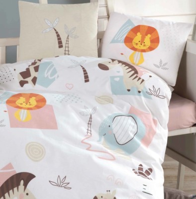 Lenjerie de pat pentru copii- model Swet Zoo bumbac ranforce, 4 piese foto