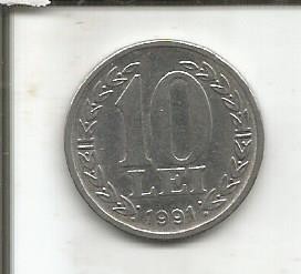 (No1) moneda- ROMANIA- 10 Lei 1991 foto