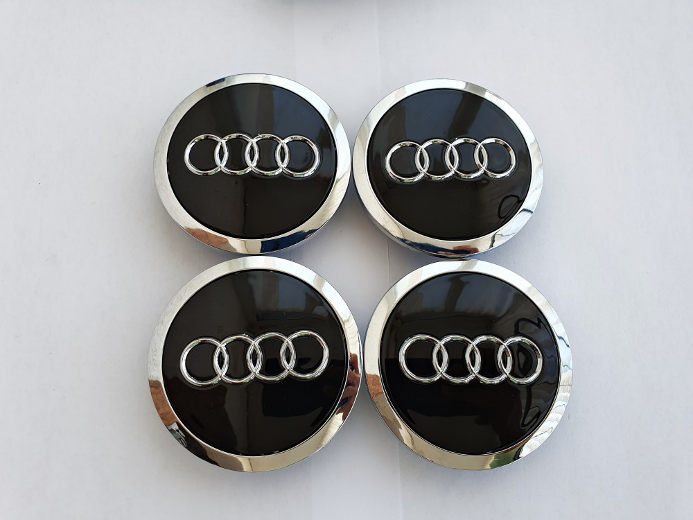 Capace jante aliaj Audi diametru 69 mm set 4 bucati cod 4B0 601 170A  negre/gri | arhiva Okazii.ro