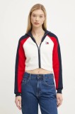 Tommy Jeans cardigan din amestec de l&acirc;nă culoarea bej, light, DW0DW19338