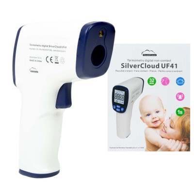 Resigilat : Termometru digital SilverCloud UF41 pentru corp si suprafete, tehnolog foto
