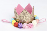 Glitter Crown Ziua de naștere Wrap Universal Roses