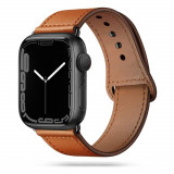Curea Tech-Protect Leatherfit pentru Apple Watch 4/5/6/7/8/9/SE (38/40/41 mm) Maro
