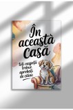 Unframed Dog Quote Canvas Poster in Romanian - Digital Print - Trebuie Aprobati De Caine | A4 (21 x 29.7 cm)