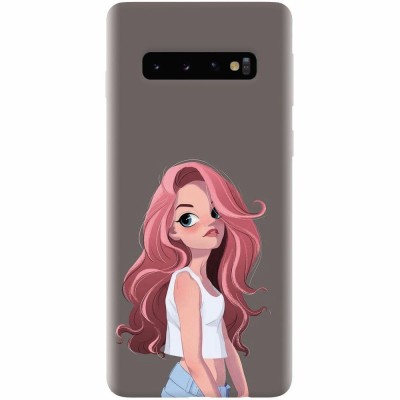 Husa silicon pentru Samsung Galaxy S10, Cute Girl foto