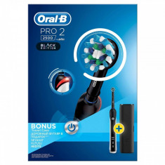 Periuta de dinti electrica Oral-B Pro 2 2500 2 programe 1 capat 8800 oscilatii/min Black foto