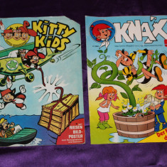 Kitty kids Knax - lot 2 reviste benzi desenate copii germana 1970 1980