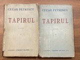 Cezar Petrescu - Tapirul 2 vol dedicatie autograf carte veche rara