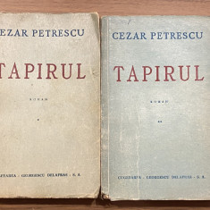 Cezar Petrescu - Tapirul 2 vol dedicatie autograf carte veche rara