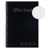 Caiet Dictando Office Trend A4, 3 Subiecte, Coperta Moale, Spirala, 96 File, Negru, Oem