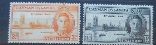 CAYMAN ISLANDS 1946 SERIE MH