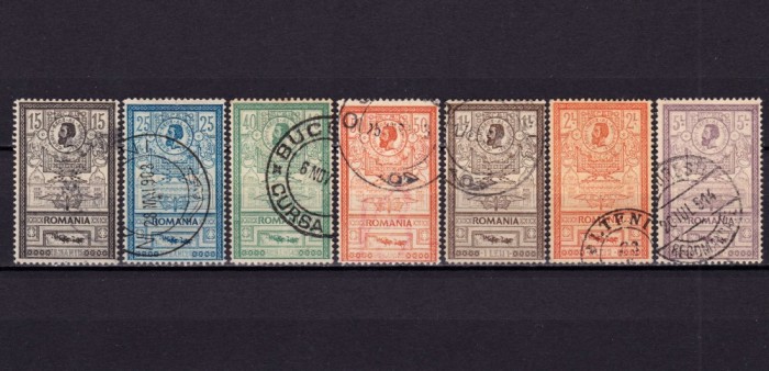 ✅RO 1903 LP 56 &quot; Inaugurarea Palatului P.T.T. - Efigii &quot;, serie stampilata , vezi si scan verso