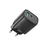 Cumpara ieftin Incarcator Retea JoyRoom L-QP2011 USB-A - USB-C 20W Fast Charge cu cablu USB-C-USB-C, Negru