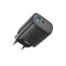 Incarcator Retea JoyRoom L-QP2011 USB-A - USB-C 20W Fast Charge cu cablu USB-C-USB-C, Negru