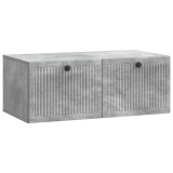 vidaXL Oglindă TV montată pe perete Gri Beton 78,5 x 41 x 30 cm 898008