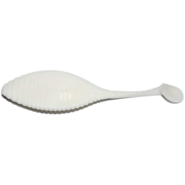 Grub Hide Up Stagger Wide 3.3&quot; Salt, S-01 White, 8.4cm, 5buc/pac