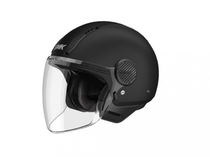 Casca scuter SMK LAMINAR, Negru Mat, Marimea S