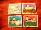 Serie Elvetia 1976 Pro Patria - Castele , 4 valori, Stampilat