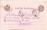 AMS# - &icirc;NTREG POSTAL ROMANIA 1889, CIRCULAT CRAIOVA BUCURESTI, Circulata, Printata
