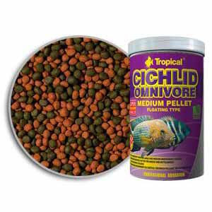 TROPICAL Cichlid Omnivore Medium Pellet 500ml/180g foto