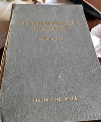 Farmacopeea Romana Editia a IX-a foto