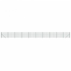 Gard plasa de sarma cu tarusi de fixare, verde, 2x25 m