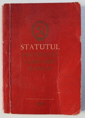STATUTUL PARTIDULUI COMUNIST ROMAN , 1965 foto