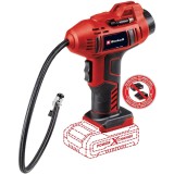 Compresor portabil pe acumulator Einhell PXC CE-CC 18 Li-Solo, presiune max. 11 bar, manometru digital,furtun 0.6 m,oprire automata,fara acumulator si