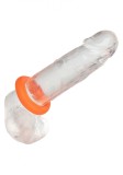 Inel Penis Alpha Prolong Large, Silicon Lichid, Portocaliu