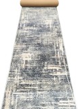 Traversa Festonata Surfilata, Model Anny 33015-891, Inaltime Fir 7 mm, Latime 0.68m, Marime 68 x 300 cm, Gri, Antialergic, Polipropilena, Living, Dorm