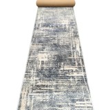 Traversa Festonata Surfilata, Model Anny 33015-891, Inaltime Fir 7 mm, Latime 0.68m, Marime 68 x 300 cm, Gri, Antialergic, Polipropilena, Living, Dorm
