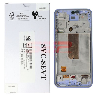 LCD+Touchscreen cu Rama Samsung Galaxy A54 5G / A546 VIOLET Original Service Pack foto