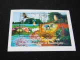 India 2010 &ndash; Coliță &bdquo;International Year of Biodiversity&rdquo; Faună și Păsări MNH -A61, Stampilat