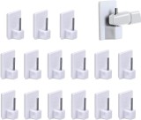 Set 15 carlige de perete , PVC, alb