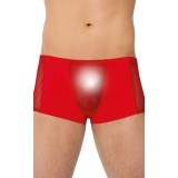 Cumpara ieftin Boxeri sexy SOFTLINE Shorts 4515, lenjerie erotică pentru bărbați cu secțiune frontală din plasă, culoare roșu, mărime M